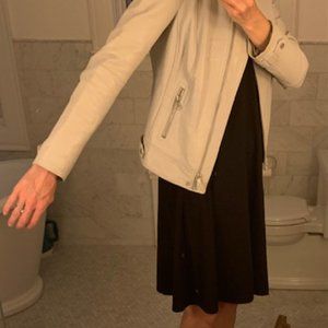 Lambskin moto leather jacket